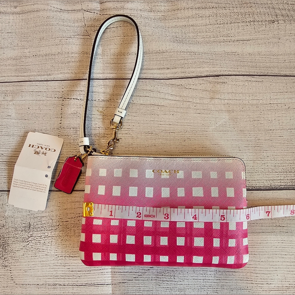 Coach Madison Gingham East West Tote w/  Wristlet (NWT) Set - Picture 16 of 16